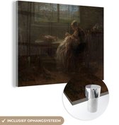 MuchoWow® Glasschilderij 40x30 cm - Schilderij acrylglas - Moederweelde - Schilderij van Jozef Israëls - Foto op glas - Schilderijen
