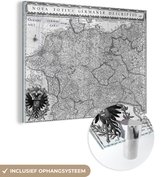 Une carte historique et noir et blanc de l' Europe Plexiglas 160x120 cm - Tirage photo sur Glas (décoration murale plexiglas) XXL / Groot format!