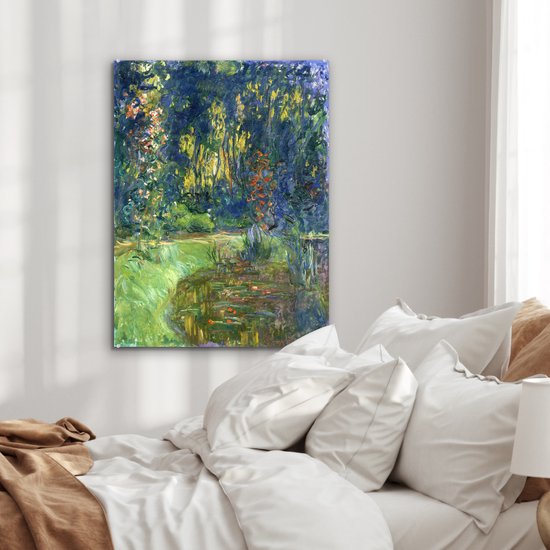 MuchoWow® Peinture sur verre - L'étang aux nénuphars - Peinture de Claude Monet - 60x80 cm - Peintures sur verre acrylique - Photo sur Glas