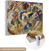 MuchoWow® Glasschilderij 160x120 cm - Schilderij acrylglas - Sketch 2 for composition 7 - Kandinsky - Foto op glas - Schilderijen
