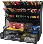 Mesh Desk Organizer Multifunctionele Desktop Briefpapier Pennenhouder Box voor Home Office School Supply Opbergrek