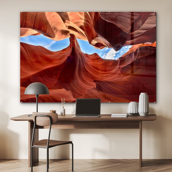 Peinture sur Verre - Murs Rocheux de l'Antelope Canyon aux USA - 180x120 cm - Peintures sur Verre Peintures - Photo sur Glas