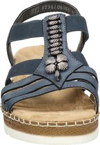 Rieker -Dames - blauw donker - sandalen - maat 38