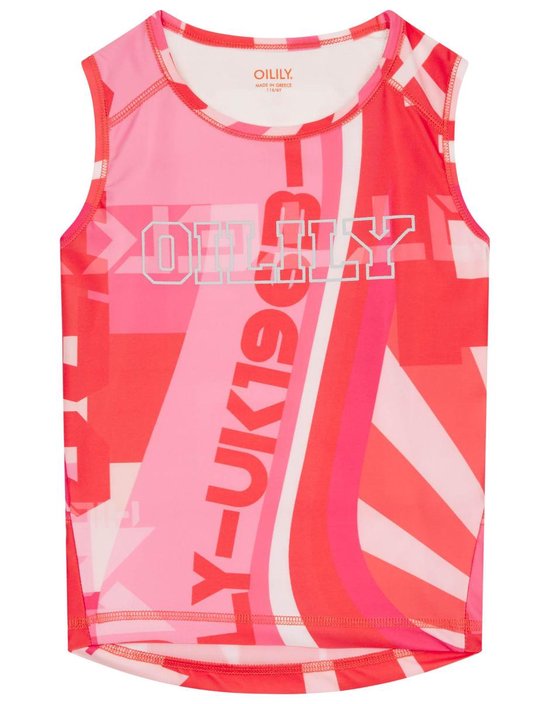 Tij sleeveless top 20 AOP Urban Kurk Kite Red: 92/2yr