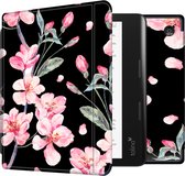iMoshion Ereader Cover / Hoesje Geschikt voor Kobo Sage / Tolino Epos 3 - iMoshion Design Slim Hard Case Bookcase - Zwart / Blossom Watercolor Black