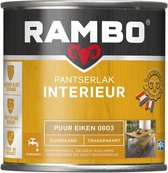 Rambo Pantserlak Interieur - Transparant Zijdeglans - Houtnerf Zichtbaar - Puur Eiken - 0.75L