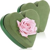 potgrond voor bloemstukken in hartvorm - steekschuim voor verse bloemen - spons voor knutselen voor bruiloft, Pasen en verjaardag