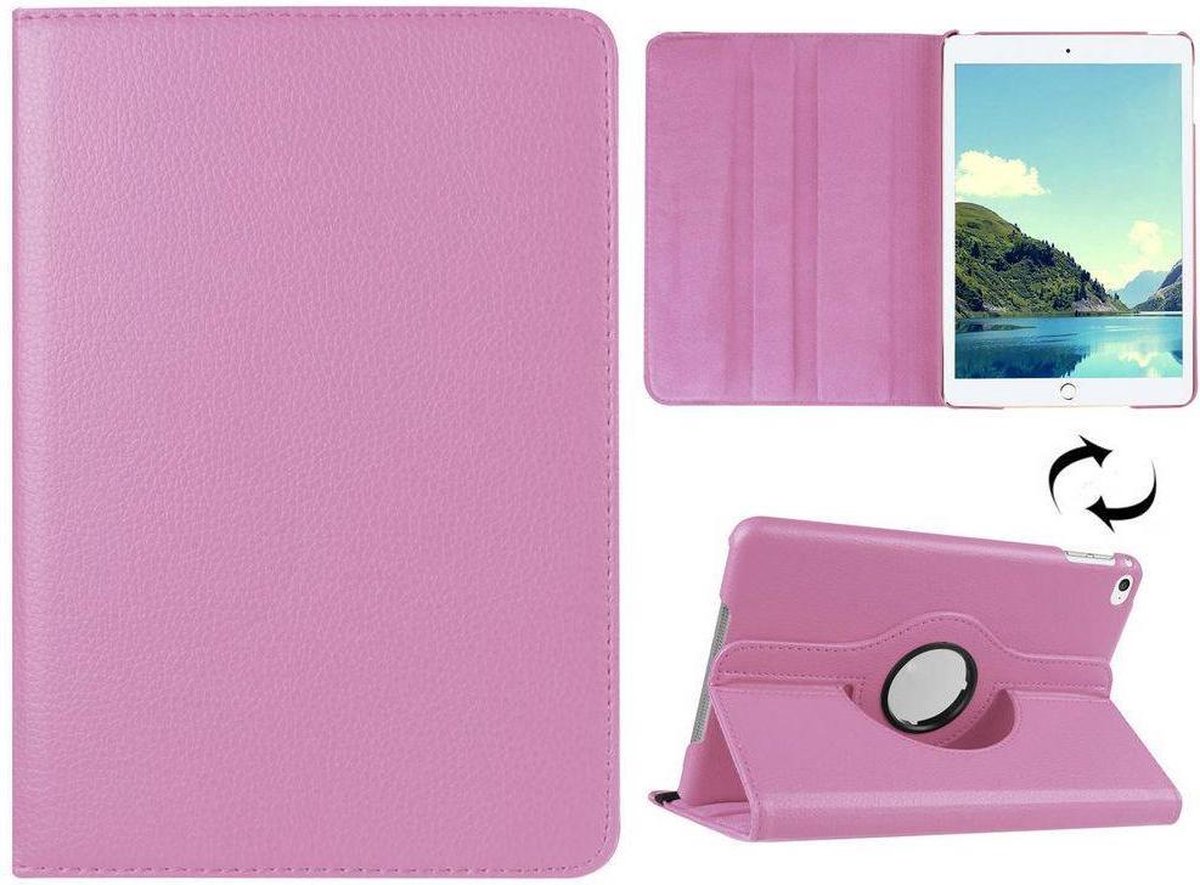 Roteerbare hoes iPad mini 4 - Roze