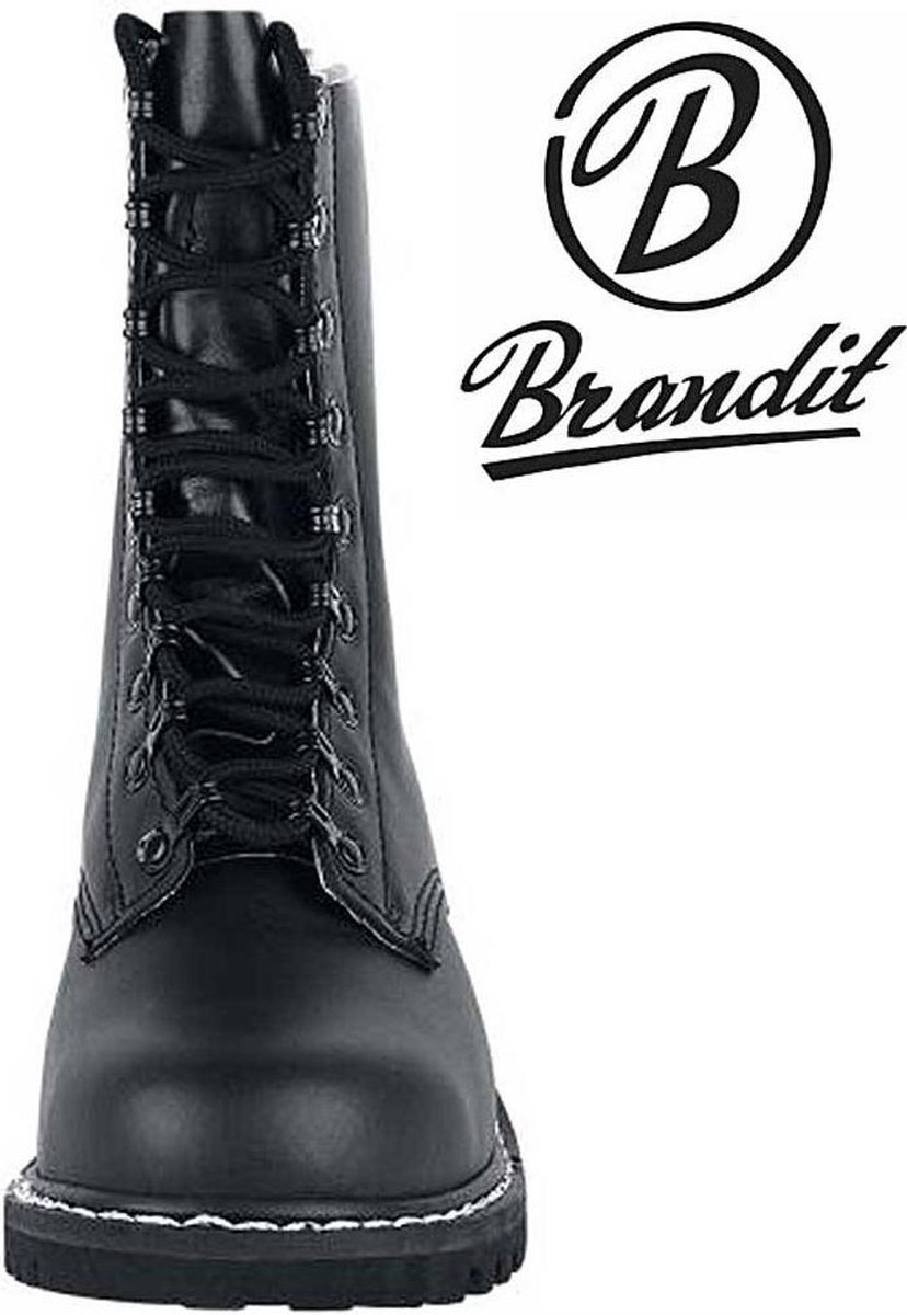 Brandit Springstiefel, Combat Para Boots Zwart leren legerkisten met stalen  neuzen maat 45 | bol.com