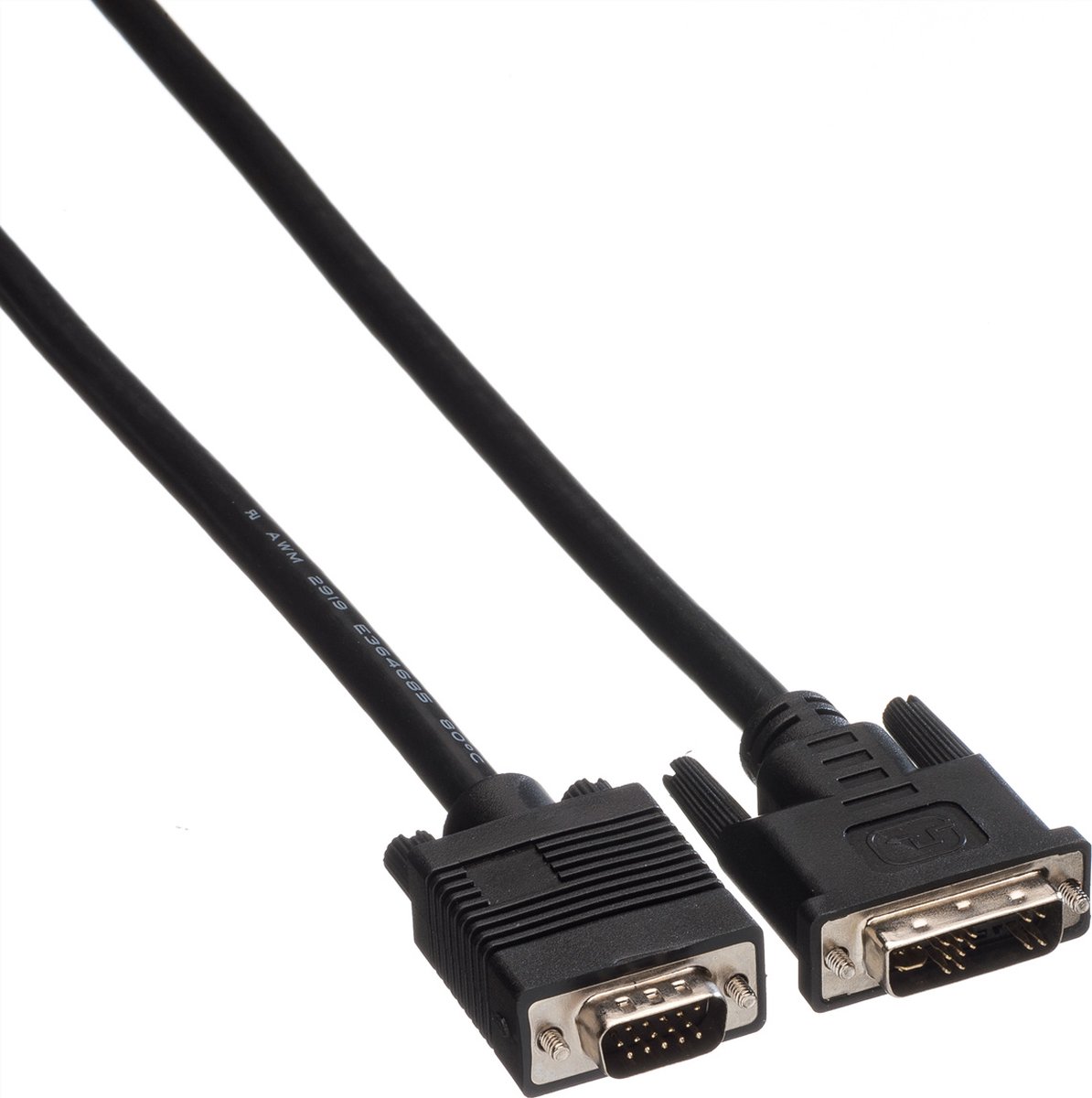 ROLINE DVI-VGA kabel, DVI (12+5) - HD15 M/M, 5 m