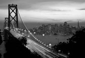 Fotobehang City Skyline Golden Gate Bridge | DEUR - 211cm x 90cm | 130g/m2 Vlies