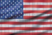 Fotobehang USA American Flag | XXL - 312cm x 219cm | 130g/m2 Vlies