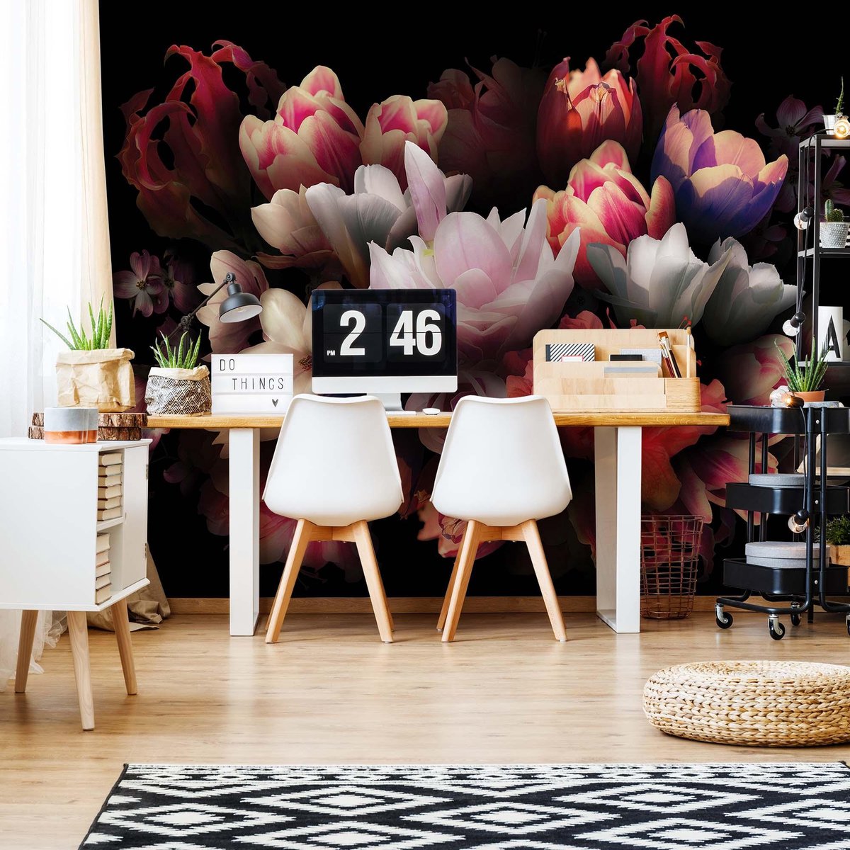 Fotobehang - Vlies Behang - Boeket Bloemen - 416 x 290 cm