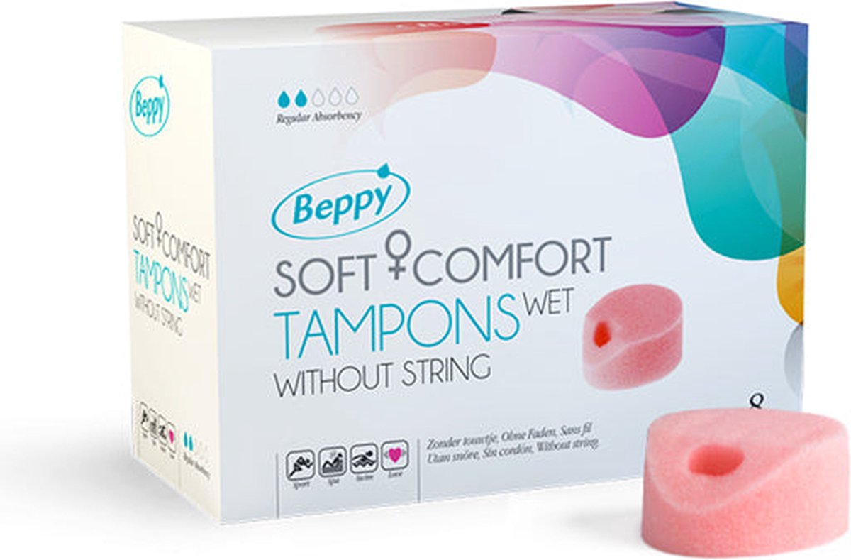 Luidruchtig Ga terug Koreaans Beppy Soft+Comfort Tampons WET - 8 stuks - zonder touwtje | bol.com