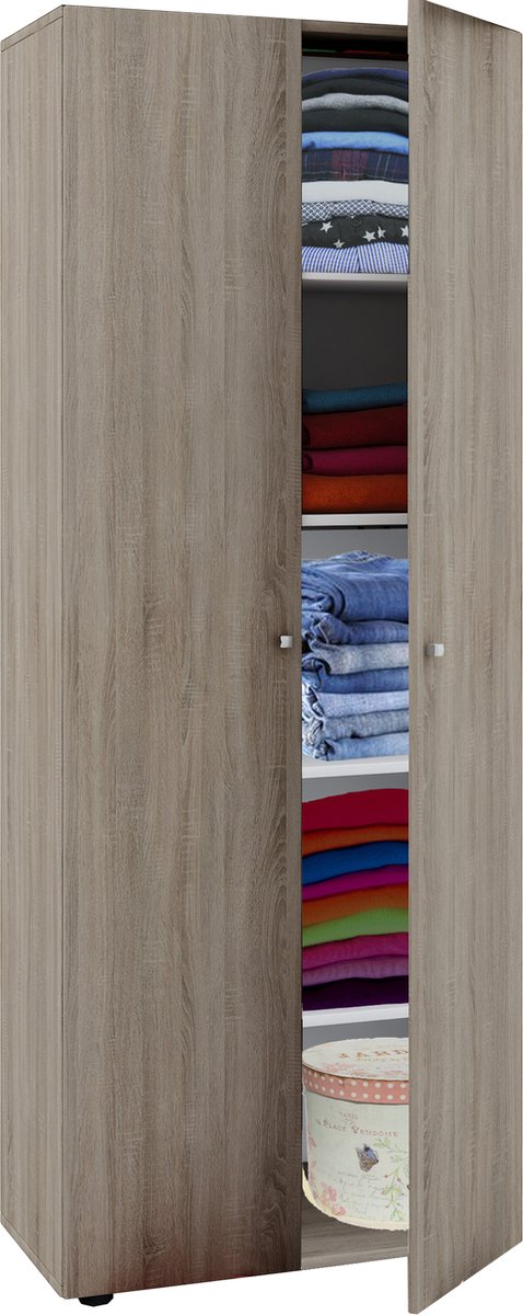 Houten kledingkast Jeugdkast Kinderkledingkast Vandol Draaideuren