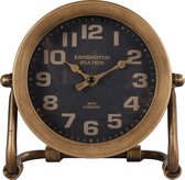 Horloge de table industrielle Randie ronde 1x AA laiton / or 20 x 19 | 788621 | Countryfield