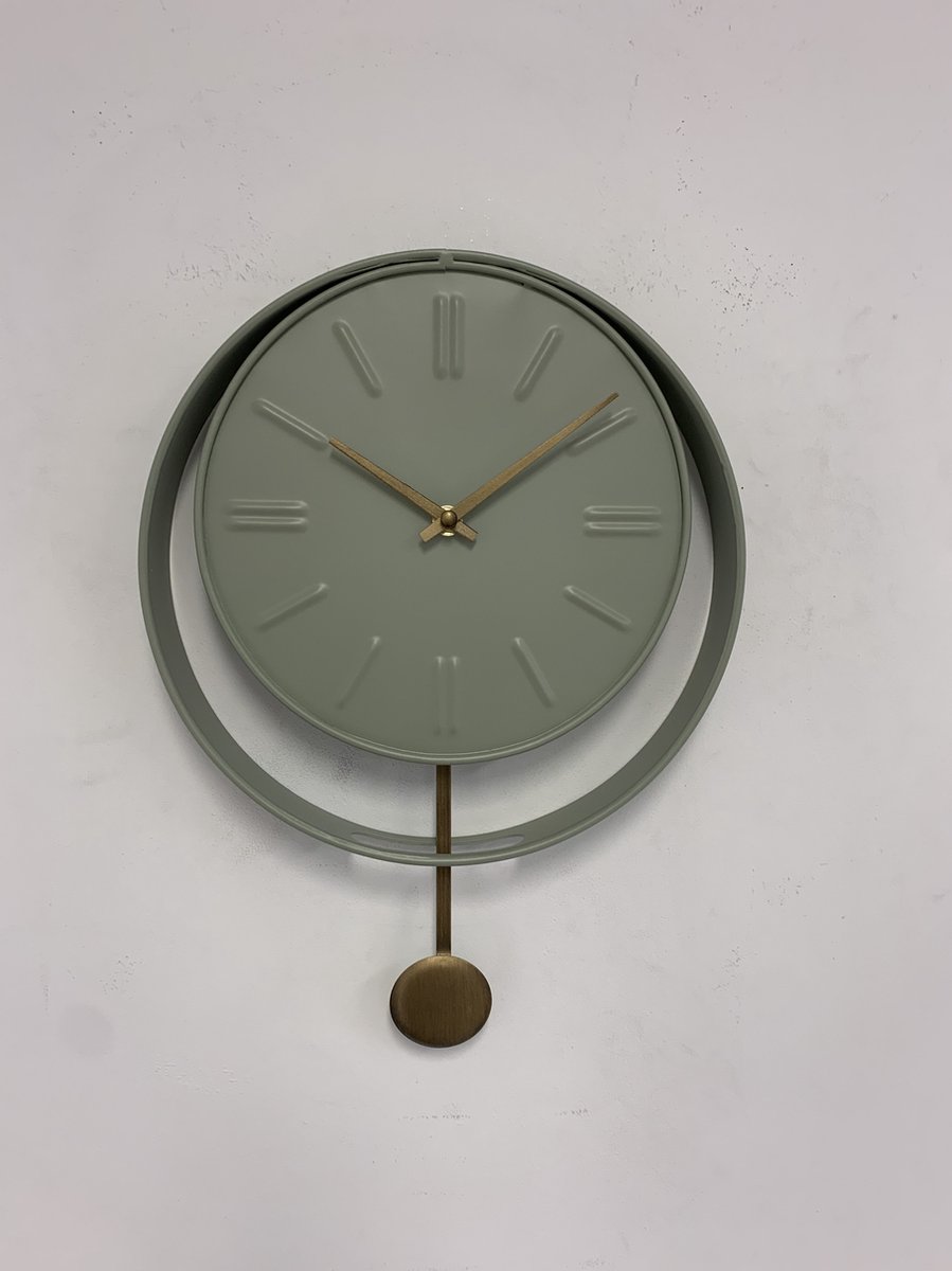 Wandklok PENDULEUM INDUSTRIEEL DESIGN