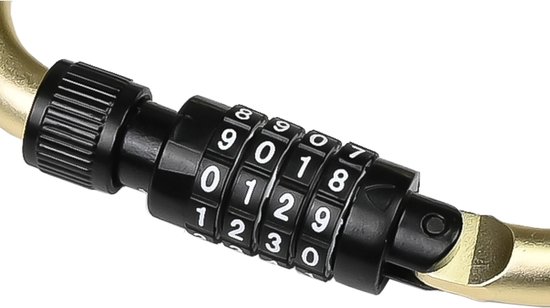 Cadenas à combinaison Benson Cable Lobster - 133,5 x 97,5 mm - Compact - Zwart