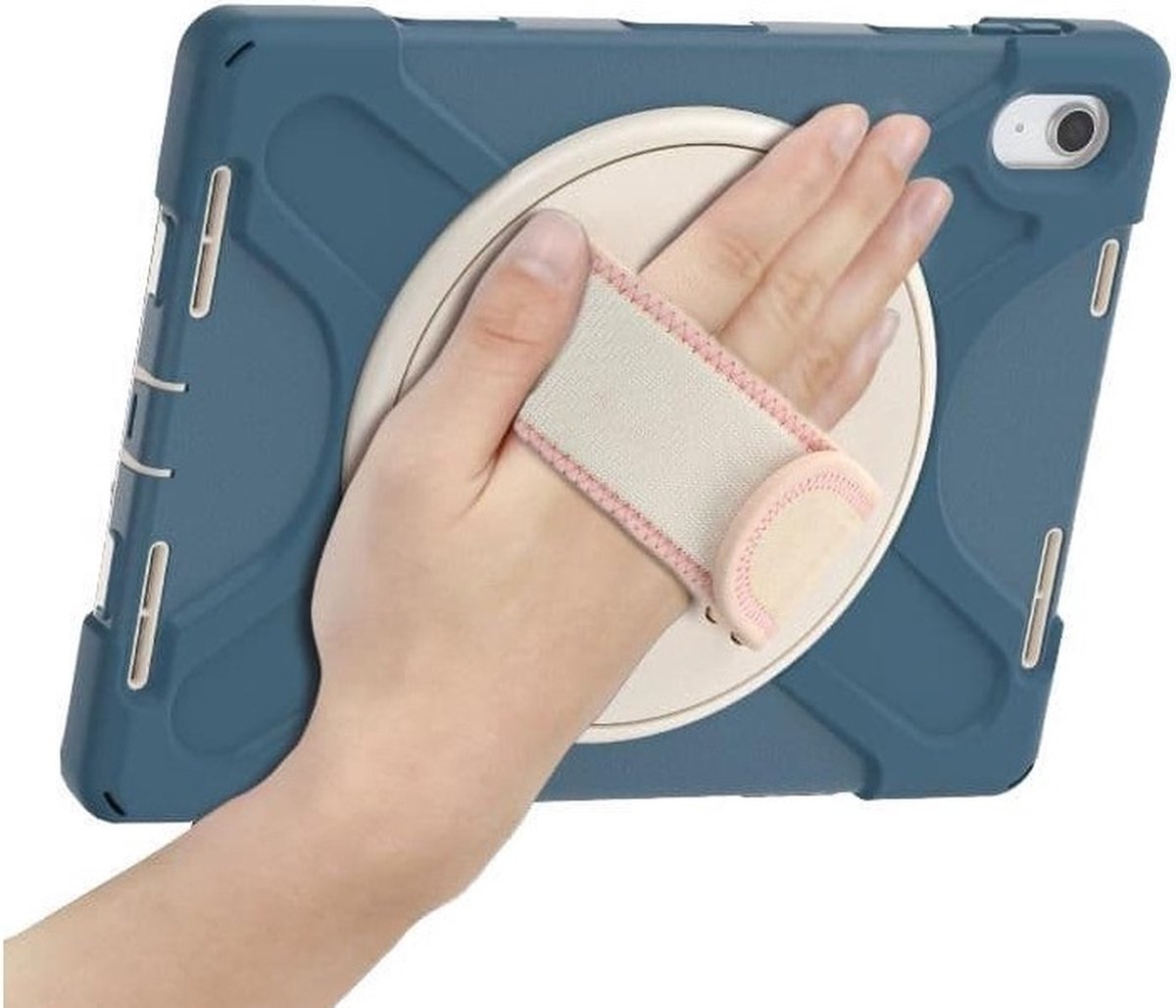 Rugged case met handstrap en schouderband voor iPad 10 (10.9/2022)
