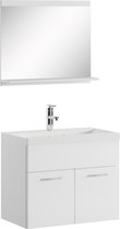 Baignoire Mobilier salle de bain Montréal 02 60cm Blanc - Meuble salle de bain avec miroir