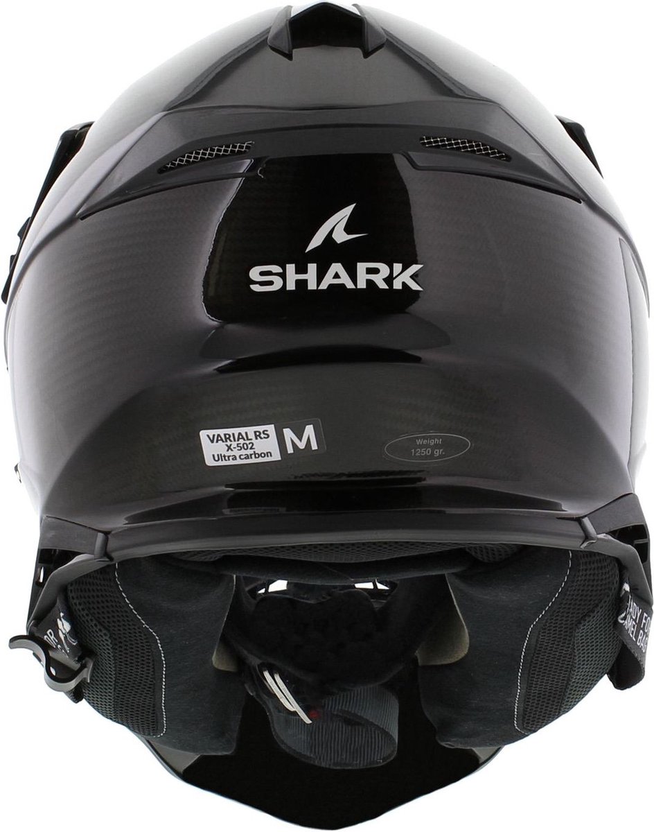 SHARK VARIAL RS CARBON SKIN Motorhelm crosshelm Carbon Wit Carbon - Maat L – foto 4