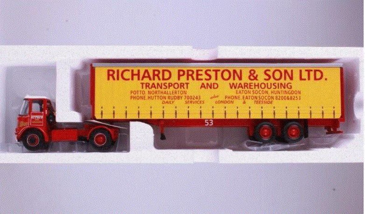 Atkinson Borderer + Tautliner Trailer 'Richard Preston & Son Ltd' - 1:50 - Corgi