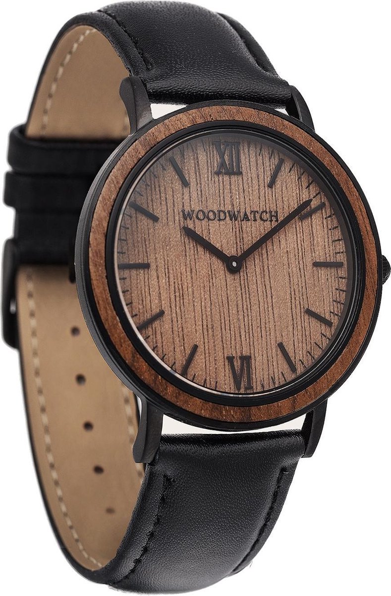de-offici-le-woodwatch-brown-walnut-jet-houten-horloge-heren-bol