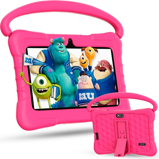 Buzzle Kindertablet X1 - Vanaf 3 jaar - 7 Inch - Ouderlijk Toezicht - Android 12 - 32GB - Roze
