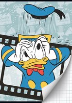 Donald Duck schrift - A4 - geruit