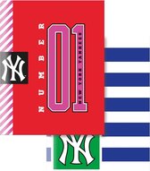 Schriften A5 NY Yankees No.1 gelijnd 3 stuks