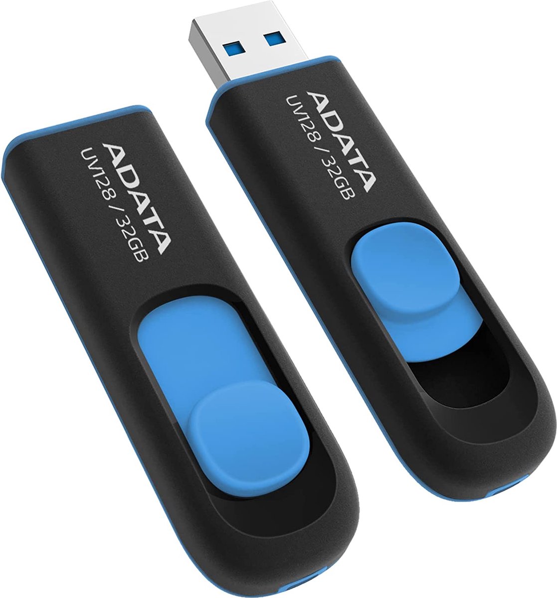 ADATA DashDrive UV128 32GB - USB-Stick / Zwart-Blauw