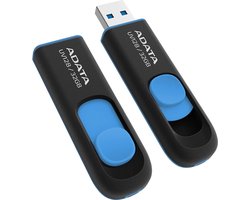 ADATA DashDrive UV128 32GB - USB-Stick / Zwart-Blauw