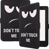 Hoes Geschikt voor Kobo Nia Hoesje Bookcase Cover Hoes - Hoesje Geschikt voor Kobo Nia Hoes Cover Case - Don't Touch Me