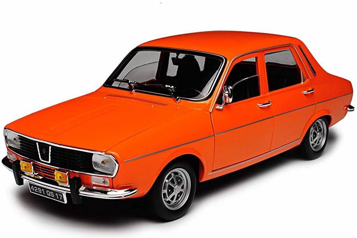 Renault 12 TS 1973 Oranje - Schaalmodel 1:18 van Norev