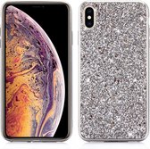 Glitter Powder TPU Case voor iPhone XR (zilver)