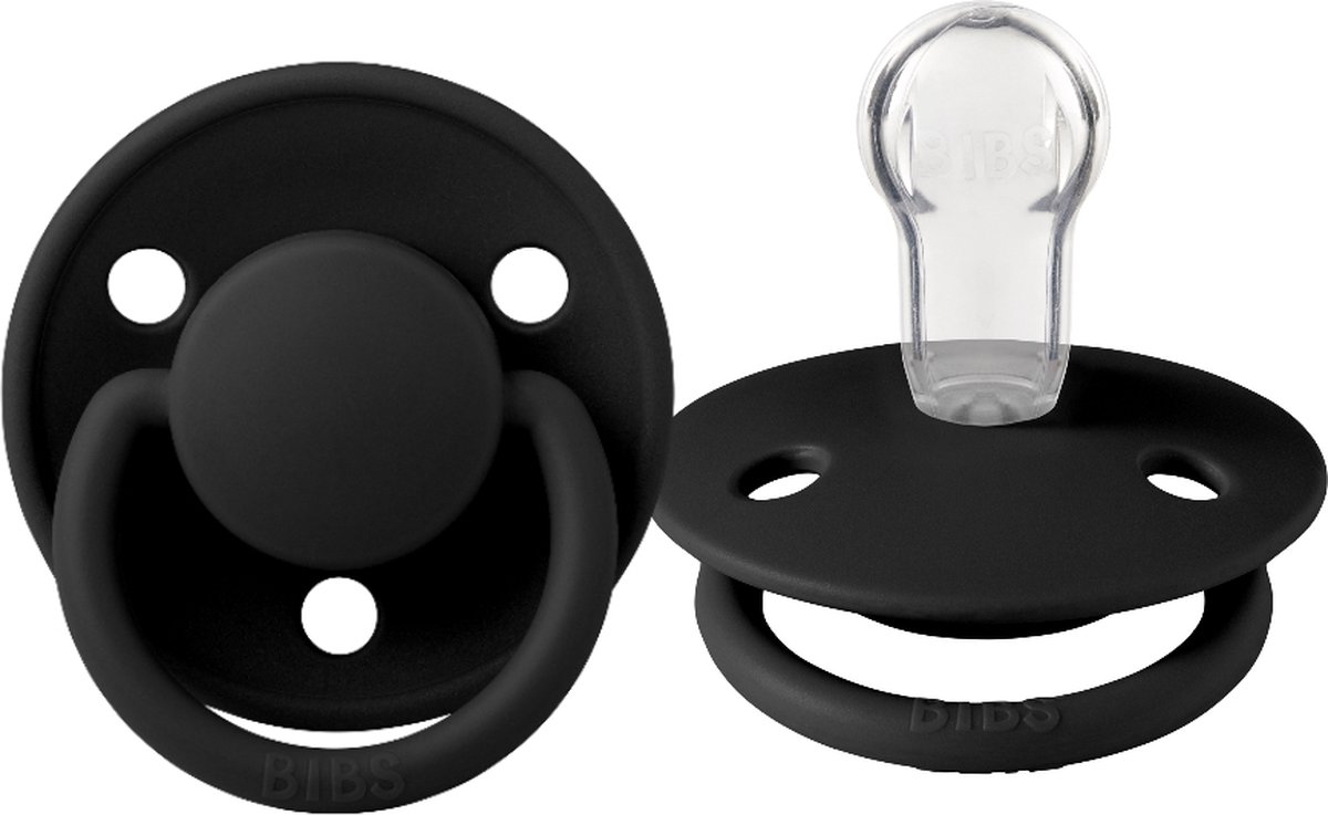 Goedkoopste Bibs De Lux Black Silicone Fopspeen 1010210C