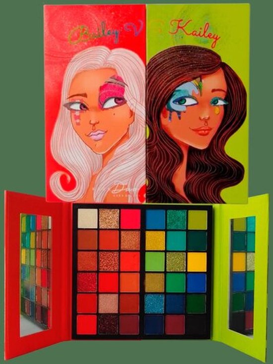 Kara Beauty Bailey VS Kailey Duo Eyeshadow Palette Oogmakeup
