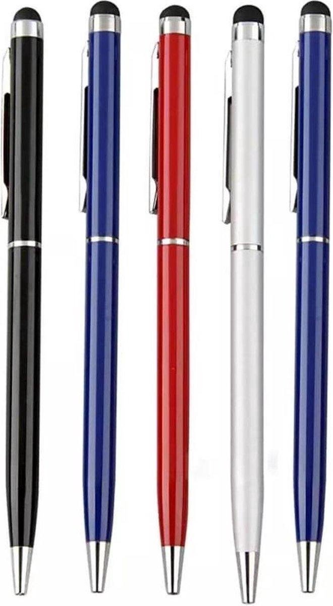 Stylus pen 2 in 1 - Inclusief balpen voor iPad - Samsung - Smartphone - Laptop - Universeel - Tablet - Touch Pen - Touchscreen Pen - Wit van EasyECOM — afbeelding 4