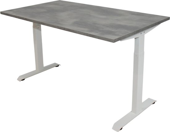 Zit-sta Bureau Elektrisch Verstelbaar 100 x 60 CM – Wit