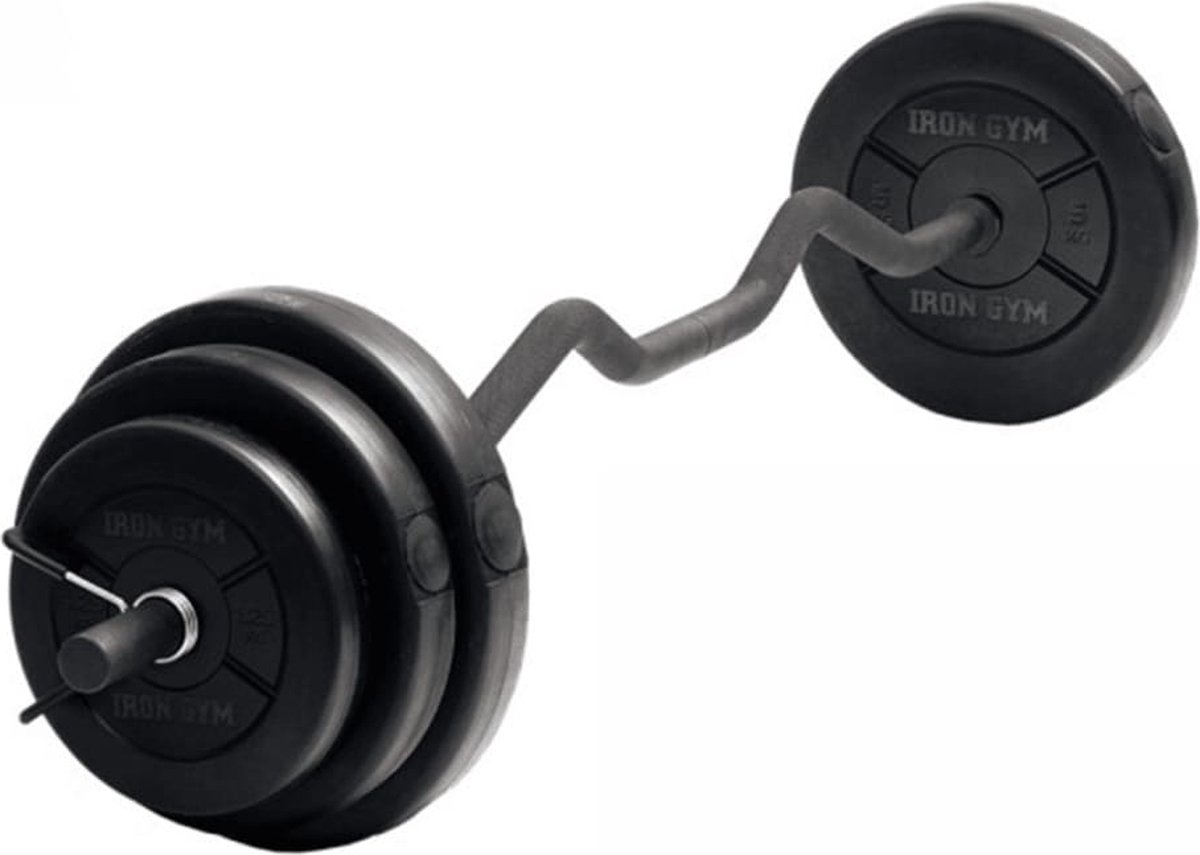naaimachine rijm veld Iron Gym 23kg Adjustable All In One Curl Bar Set | bol.com