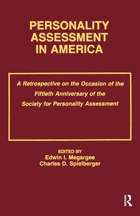Personality Assessment in America - cover