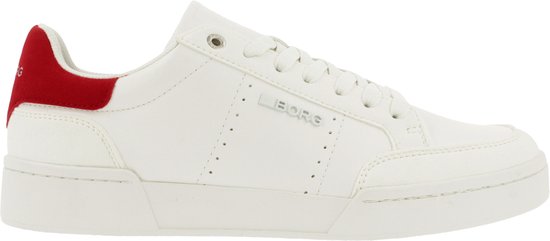 Bjorn Borg - Sneaker - Men - White-Red - 41 - Sneakers | bol.com