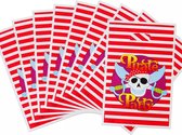 Akyol - Uitdeelzakjes piraat| 10 stuks -uitdeelzakjes piraat -verjaardag uitdeelzakjes piraat | Traktatie zakjes voor Uitdeelcadeautjes | Uitdeelzakjes Kinderfeestje | Kinderen | Cadeau | Verjaardag