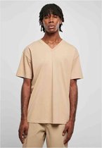 Urban Classics T-Shirt Organic Oversized V-Neck Tee Unionbeige-XL