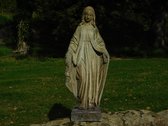 Statue de Marie - robuste - polystone - écru