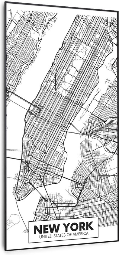 Klarstein Wonderwall Air Art Slimme Infrarood Verwarming - Warmtepaneel - 60X120Cm - 700W - 14M² - Design Front - App Controle - Geruisloos - Wandmontage - Afstandsbediening - Voor Mensen Met Allergie - Thermostaat - Ip44 - Motief: Stadsplan New York