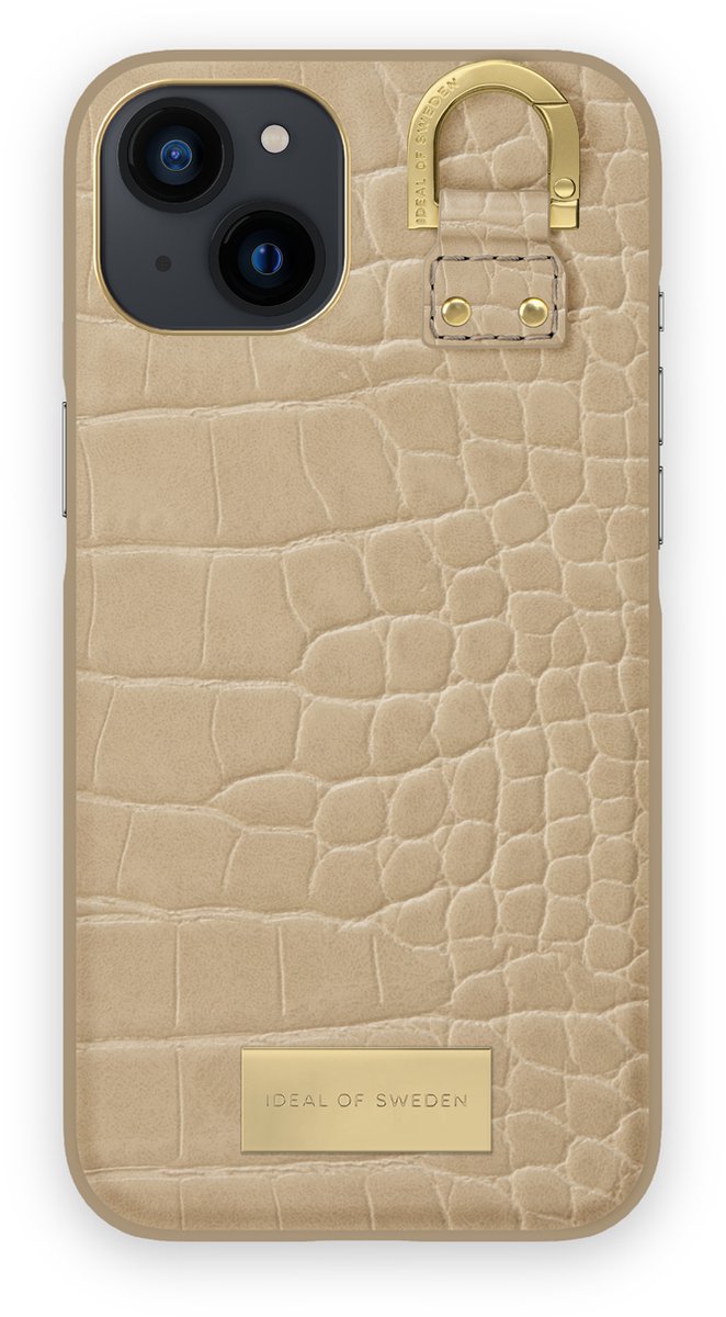 ideal of sweden fashion case atelier geschikt voor Apple iphone 13 warm beige croco