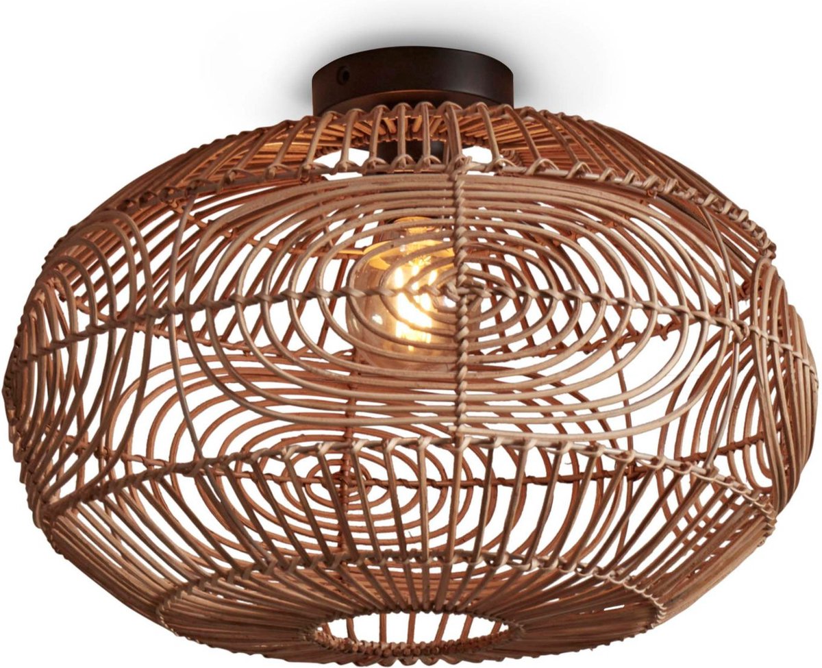 GOOD&MOJO Plafonniere Madeira - Rotan - Ø48cm - Modern