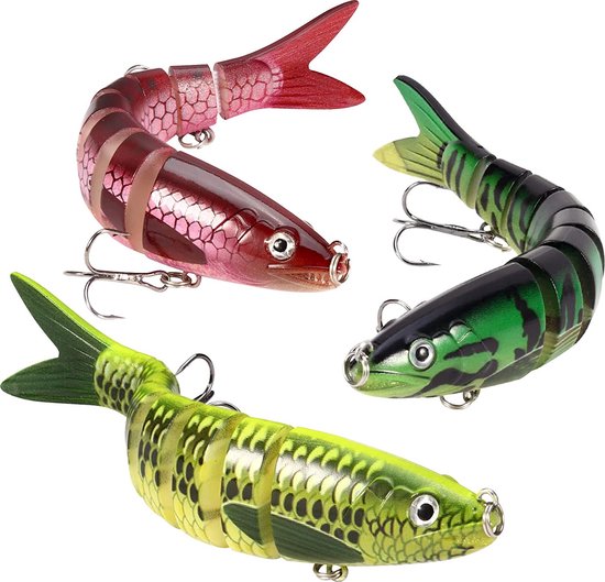 5 stuks snoek kunstaas, kunstaas wobbler snoek, vis aas 14 cm/26 g, levensechte swimbait voor snoekbaars, baars, forel, vis aas voor zoet en zout 5 stuks snoek kunstaas, kunstaas wobbler snoek, vis aas 14 cm/26 g, levensechte swimbait voor snoekbaars, baars, forel, vis aas voor zoet en zout