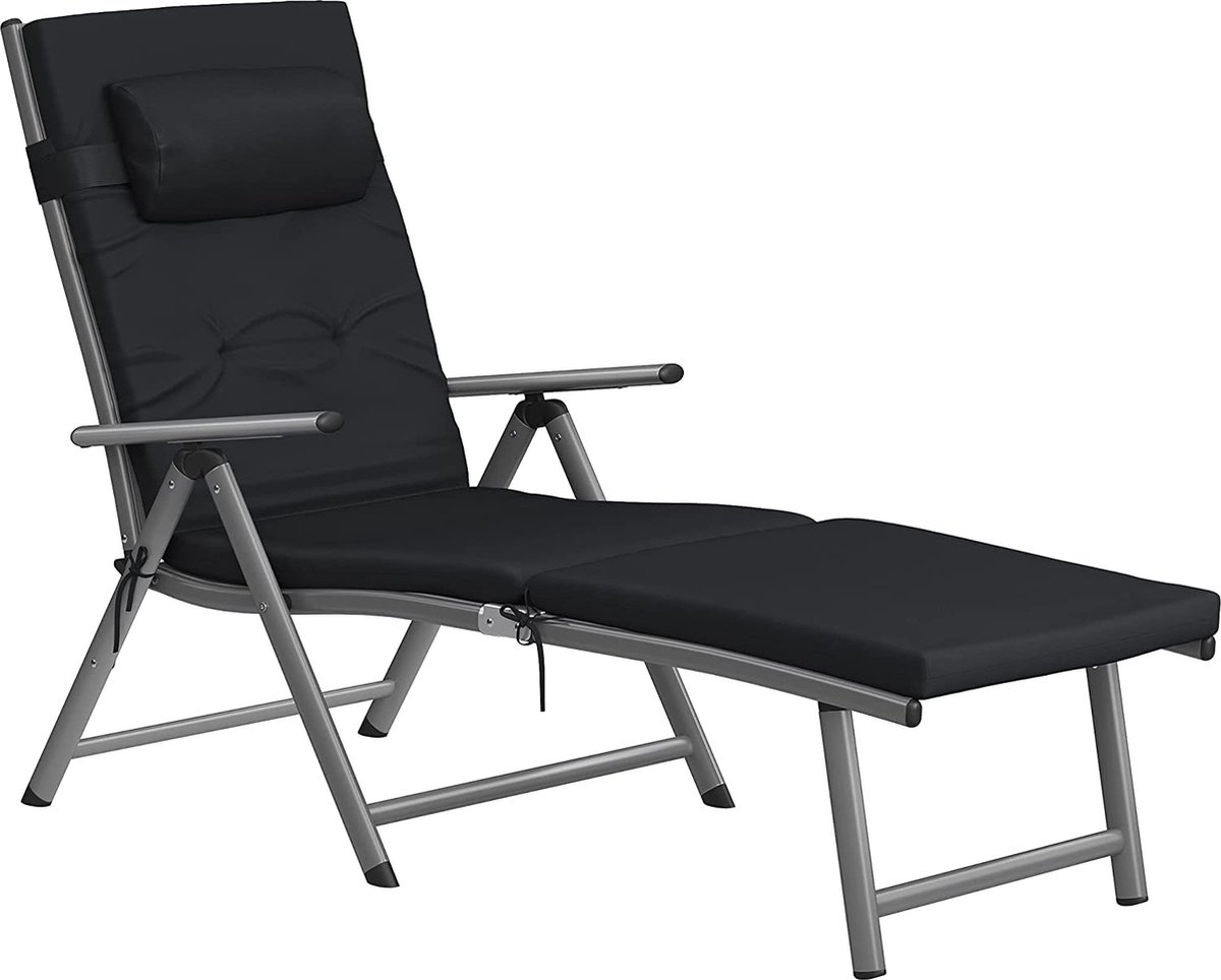 Deluxe zonnebed voor tuin, terras en balkon / tuinbed \ Sun bed, sun lounger, garden chair, portable beach chair